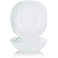VEWEET AVIVA 2 Piezas 9&quot- Ensaladas Cuencos de Porcelana Cuencos de Cereales